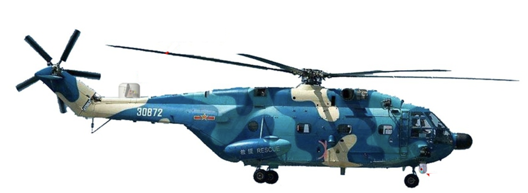 SC450-H型直升机载动中通天线